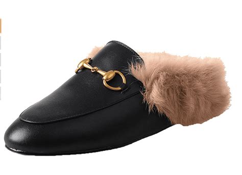 gucci mule loafers look alike|Gucci loafers with fur.